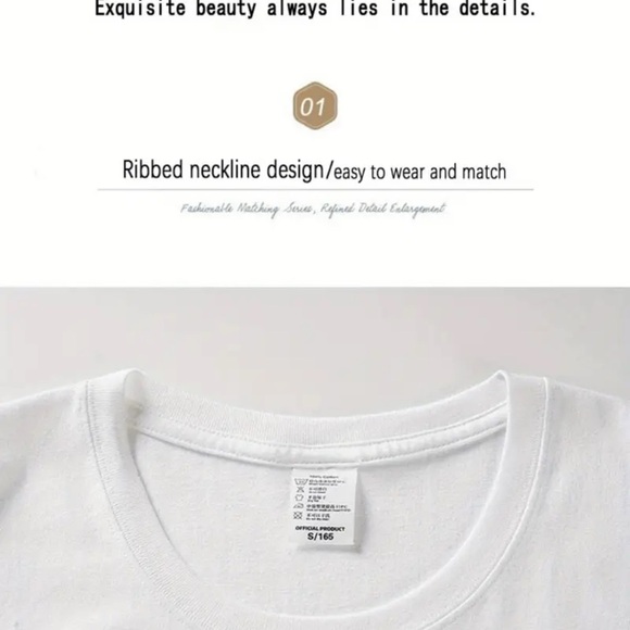 Elegant White Cherry Graphic Tee - Picture 7 of 8